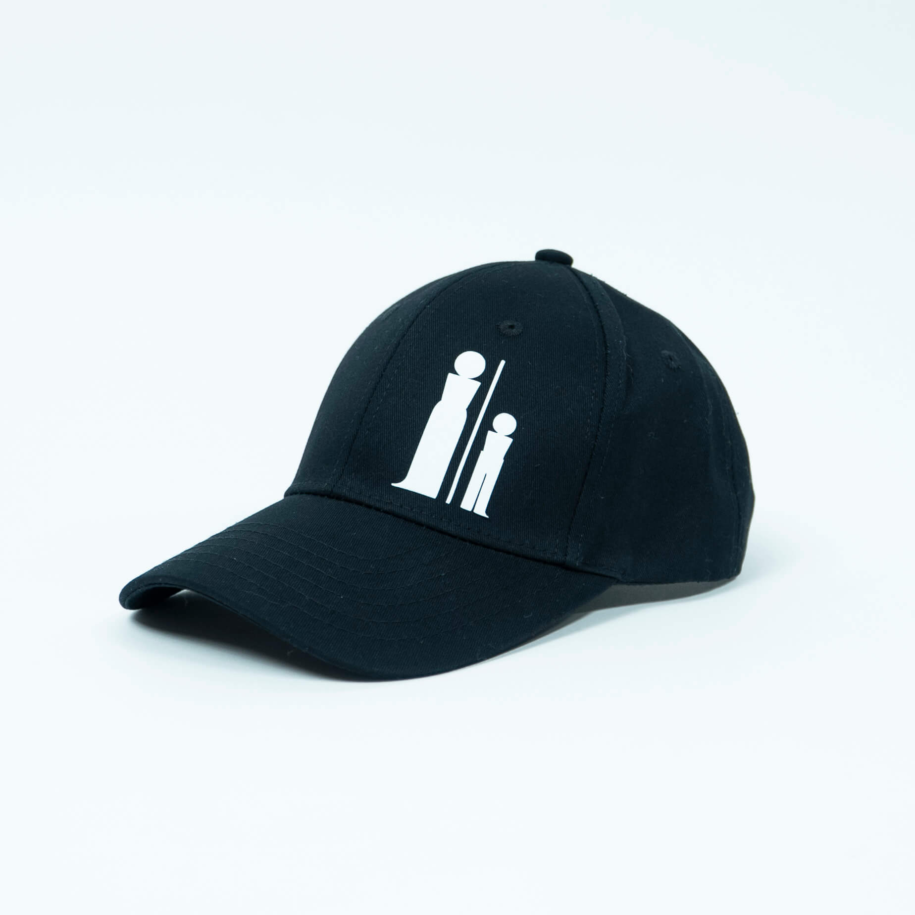 Casquette_Noire avec_logo Minimaliste_Blanc_2