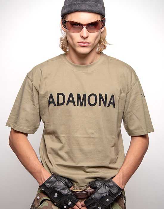 ADAMONA PARIS – RUE DE LA GRANDE ARMEE – T-shirt mixte vert kaki