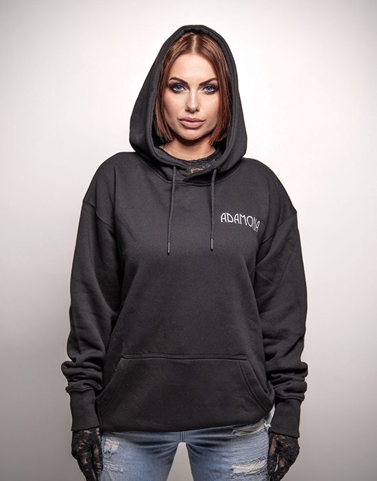 ADAMONA PARIS – RUE DE CASABLANCA – Hoodie mixte noir brodé